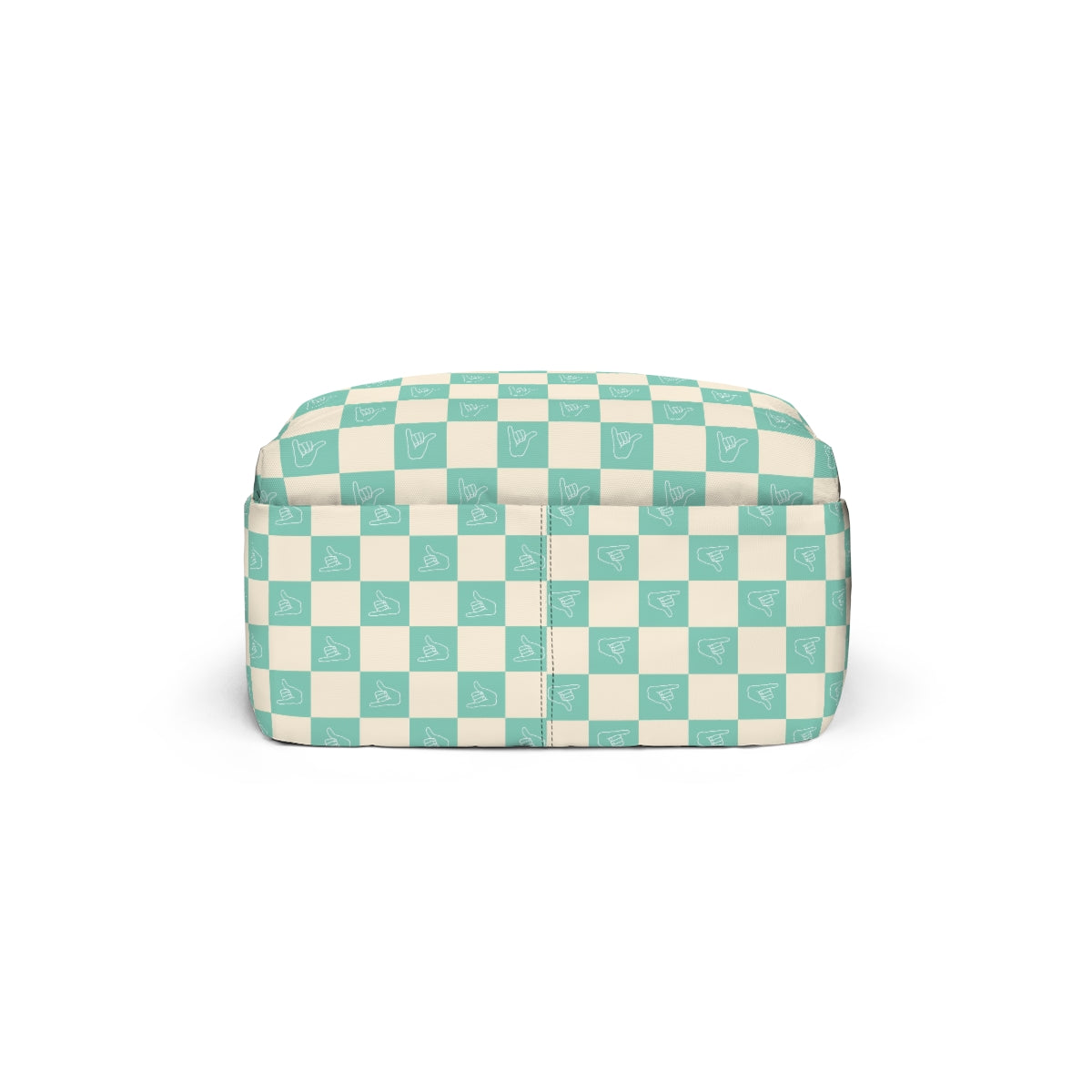 Classic high on sale quality white checkerboard small square bag